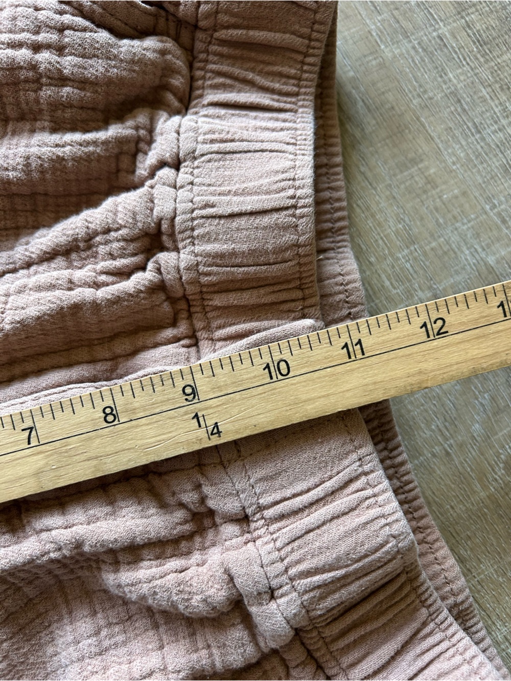 ▶️ Madewell Linen Blend Gauze Henley Crop Pants XXS Taupe Pull On Minimalist - Picture 9 of 10